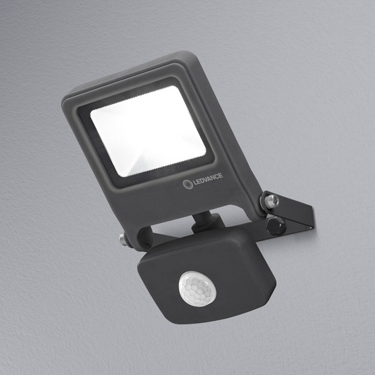 LEDVANCE Endura Flood LED-utomhusspot sensor grå