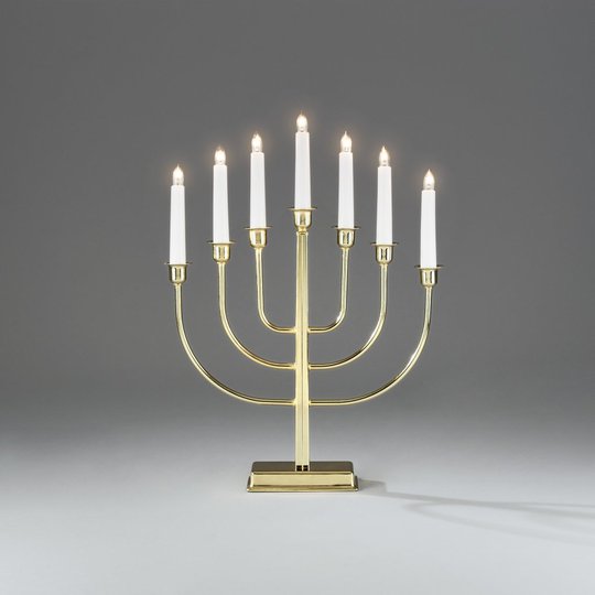 Elljusstake 7L 45cm (Mässing/guld)