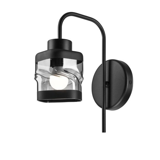 Vägglampa Thor, 1 lampa, svart