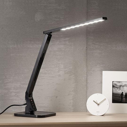 Svart LED-skrivbordslampa Eleni