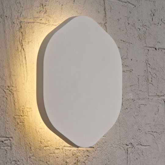 Silverfärgad LED-vägglampa Bora Bora