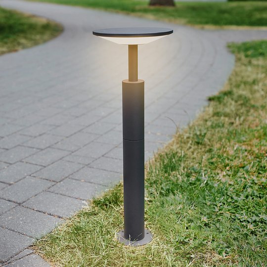 Antracitfärgad LED-gånglampa Fenia