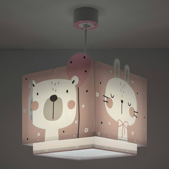 Dalber Baby Jungle hänglampa för barnrum, rosa