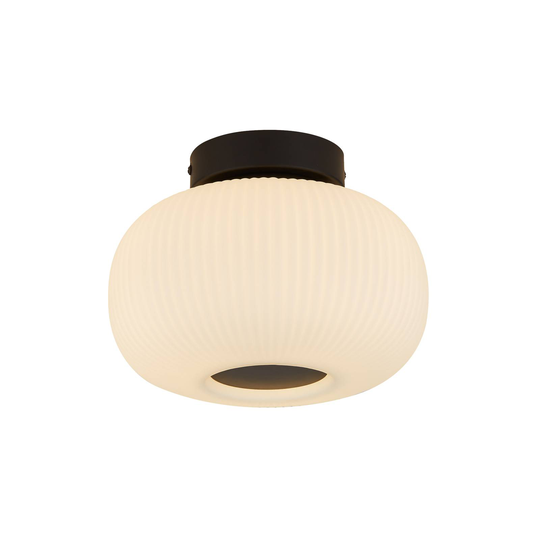 Taklampa Lumina av frostatglas
