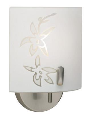 Orchid vägglampa (Borstat stål)