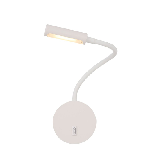Stem vägglampa (Vit)