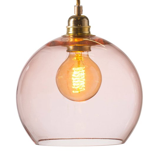 EBB & FLOW Rowan hänglampa rosé-guld Ø 22 cm