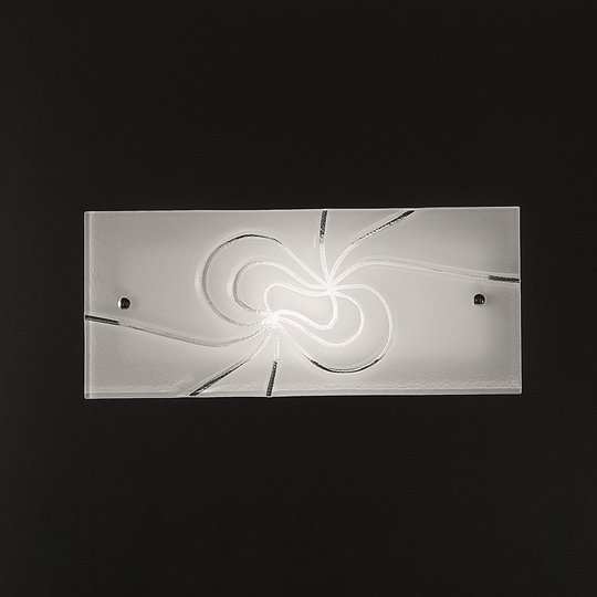 Dekorativ glasvägglampa Mistral 35 cm