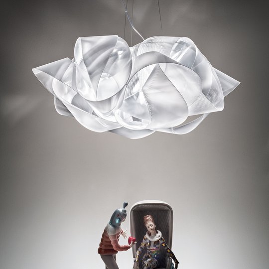 Slamp Fabula designpendellampa, klar, large