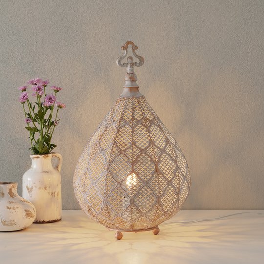 Orientaliskt gestaltad LED-bordslampa Nabila