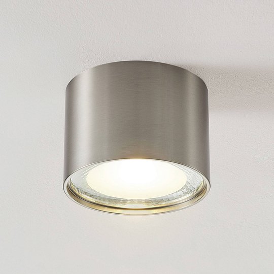LED-downlight Meera, rund, satinerad nickel
