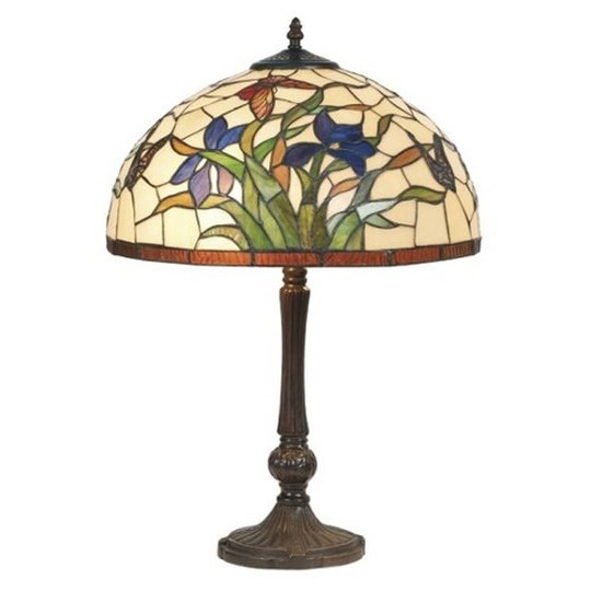 Bordslampa Elanda i tiffanystil, 62 cm