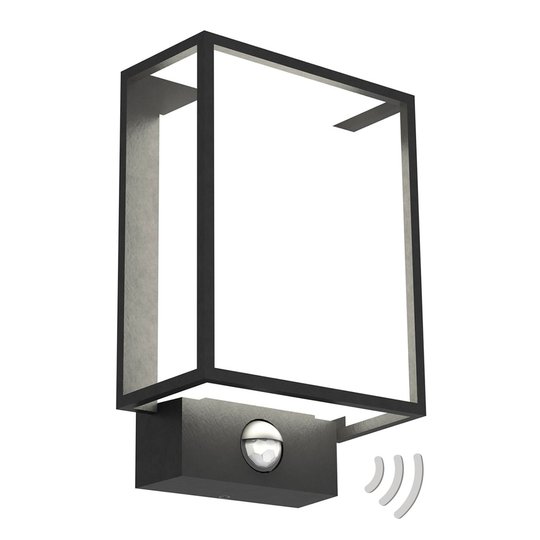 LED-utomhusvägglampa Nestor med rörelsesensor