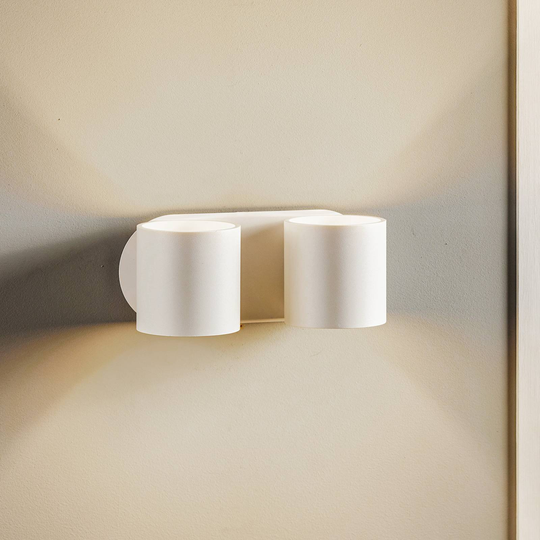 Vägglampa Mirza up/down 2 lampor i vitt
