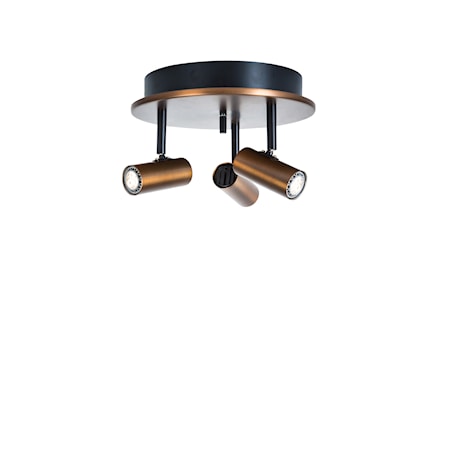 Cato Triospot Oxid LED Dimbar
