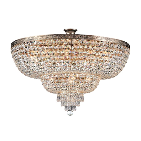 Palace Kristallkrona 100 cm Guld/Antik