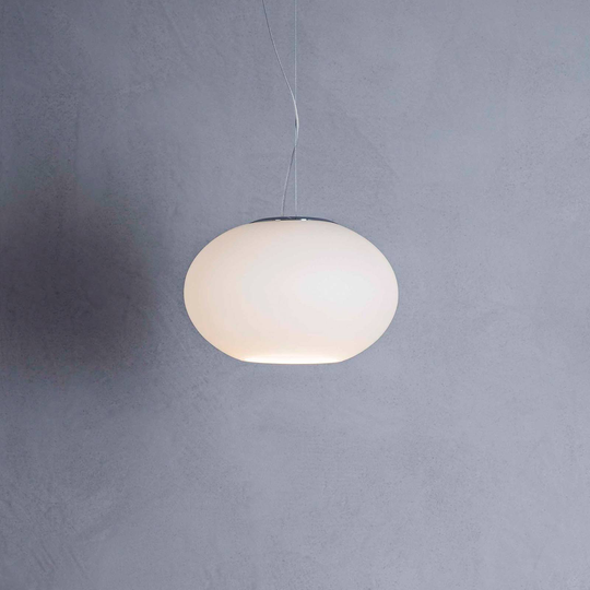 Prandina Zero S3 hänglampa, opalglas, Ø 28 cm