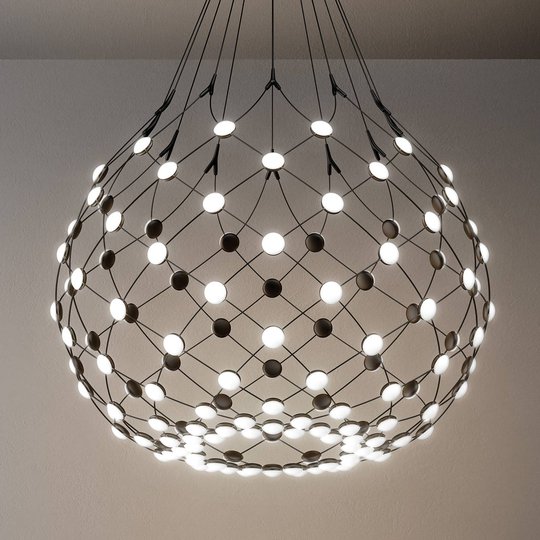Luceplan Mesh hänglampa Ø 80cm 2m upphängning