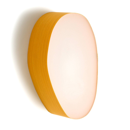 LZF Guijarro Small LED-vägglampa, gul