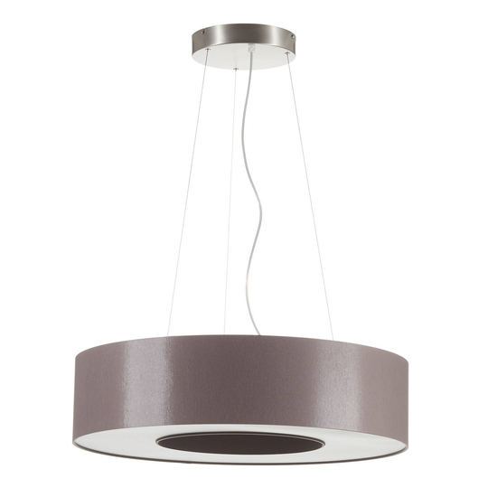 LED-pendellampa Donut dimbar 22 W taupe