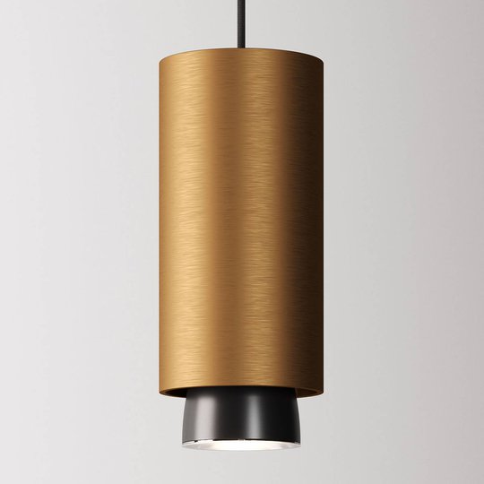 Fabbian Claque LED-hänglampa 20 cm brons