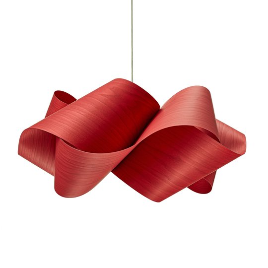 LZF Swirl hänglampa Ø 54 cm, röd