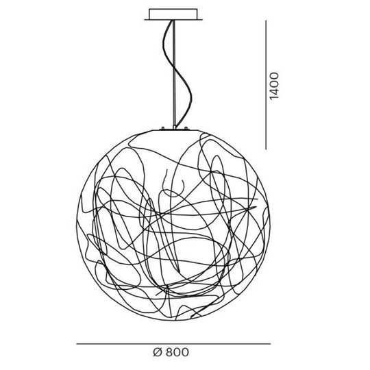 LOUM Diovis pendellampa Ø 80 cm