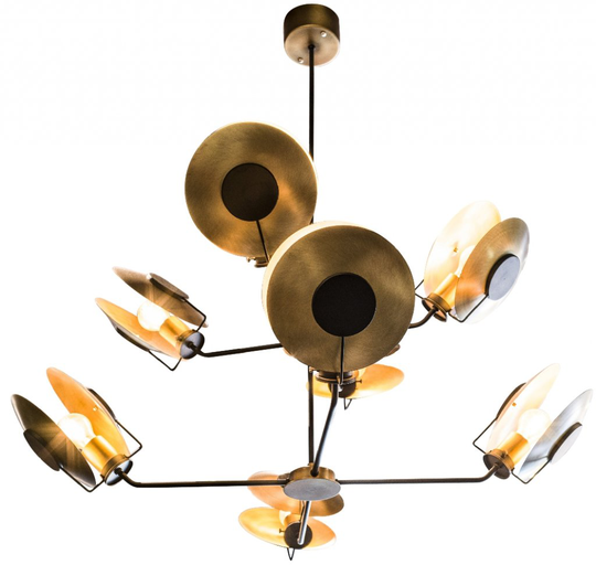 Caserta 8 Taklampa (Mässing/guld)