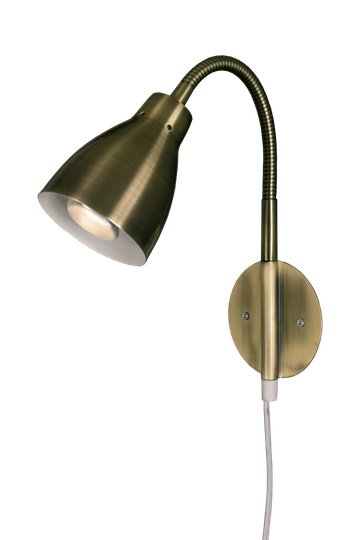 Sarek vägglampa (Antikmässing)