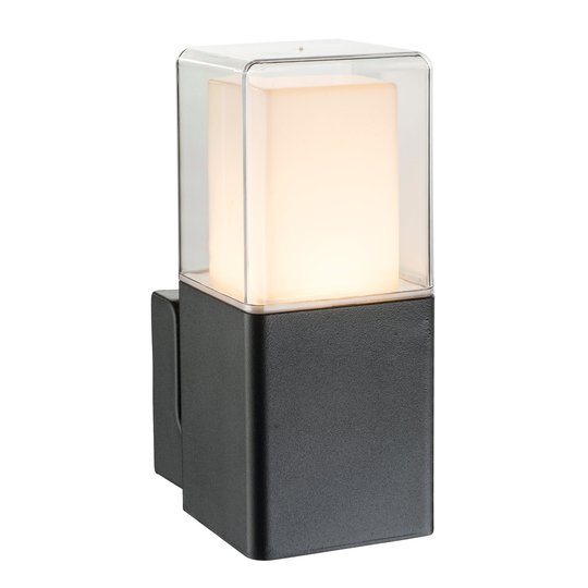 LED-utomhusvägglampa Dalia med plastdiffusor