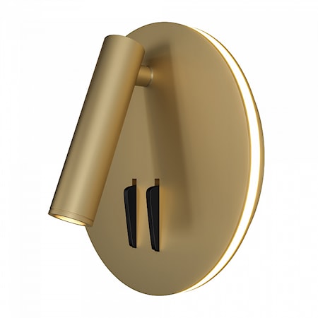Ios 176 Vägglampa Rund Matt guld