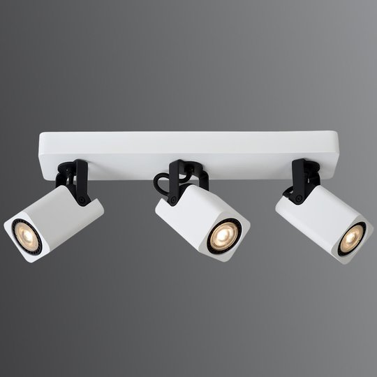 Vit LED-takspot Roax, 3 ljuskällor
