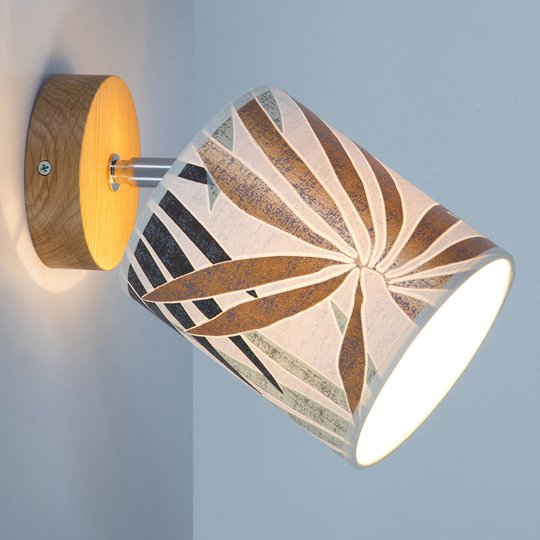 Spotlight till vägg Jaro med motivtryck, Ø 13 cm
