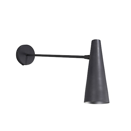 Vägglampa Precise Mattsvart Lång