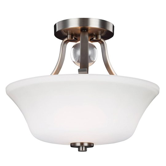 Avståndstaklampa Evington, nickel