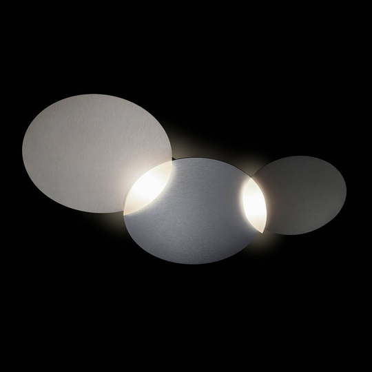 GROSSMANN Circ LED-taklampa grafit silver 2 lampor