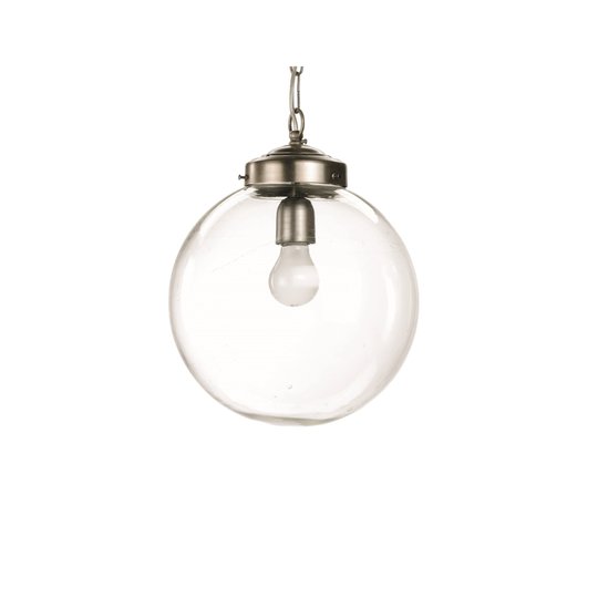 Taklampa Ball 30 cm klarglas, Nordal