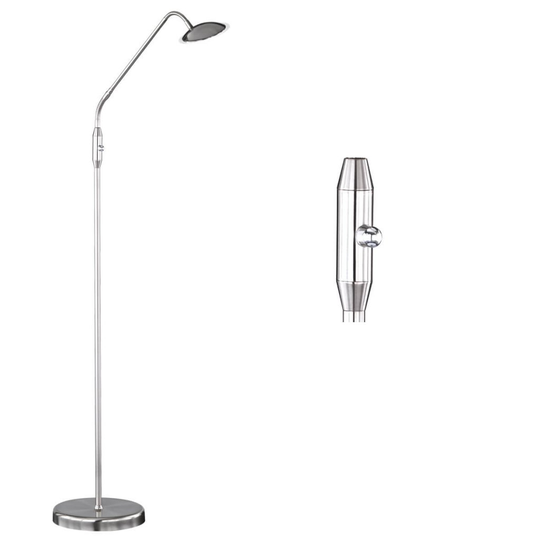 Twin golvlampa (Nickel)