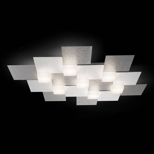GROSSMANN Creo LED-taklampa 7 ljuskällor aluminium