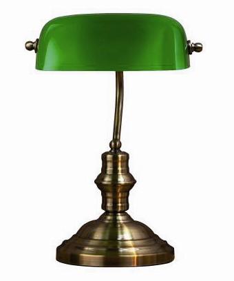 Bankers bordslampa stor (Oxid)