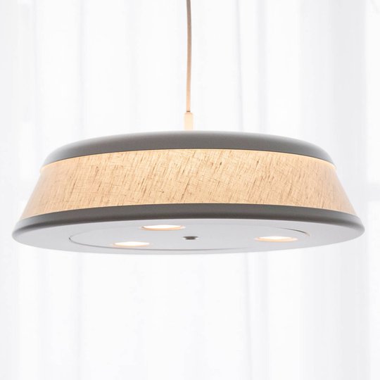 LED-hänglampa Vigo - Casambi, silver/vit