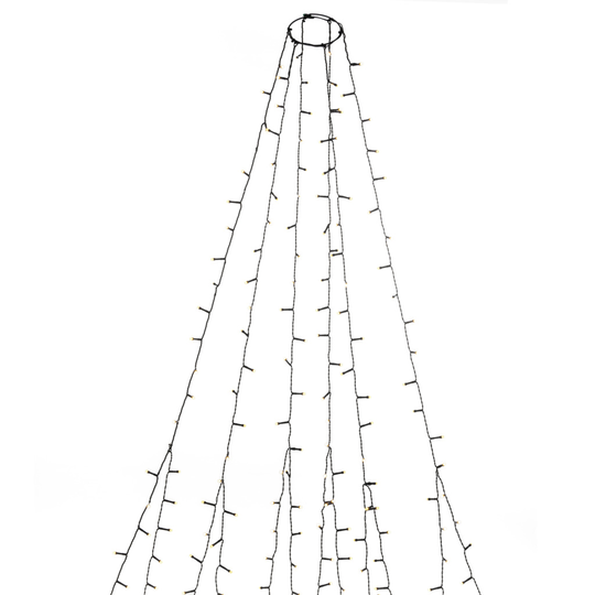 Julgransslinga 270 LED H180 (Svart)