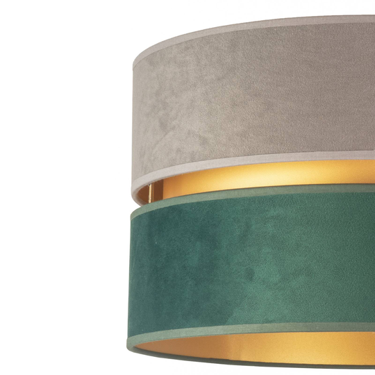 Bordslampa Golden Duo grå/grön/guld höjd 50 cm