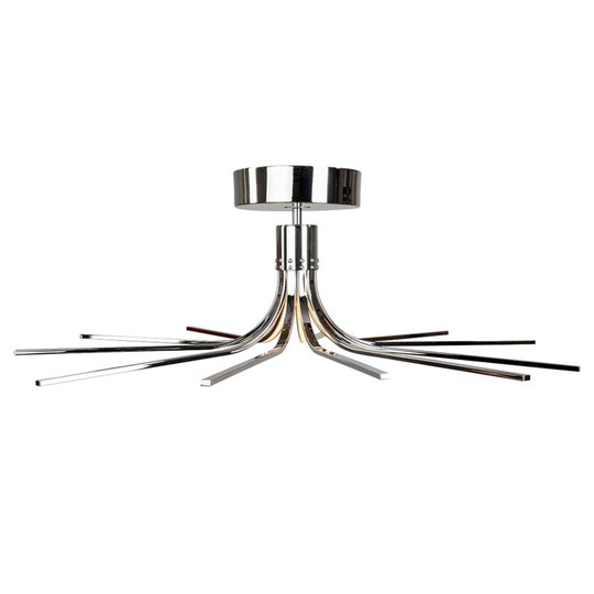 LED-taklampa Torino krom Ø 78 cm