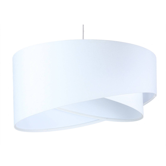 Hänglampa Vivien i vitt av velour
