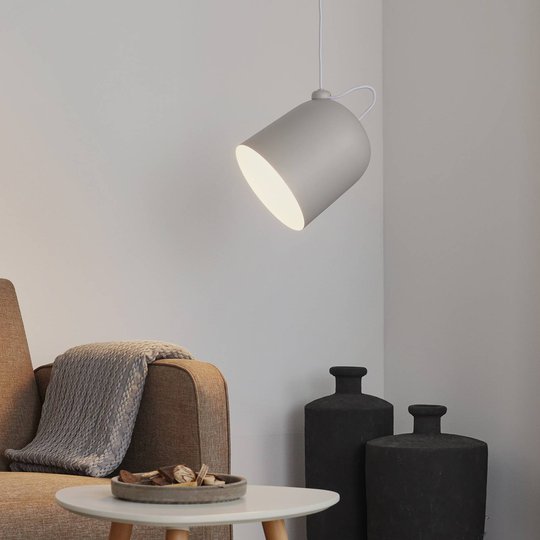 LED-hänglampa Angle, vit