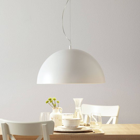 Lucande Maleo hänglampa 53 cm vit
