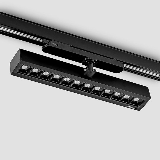 Arcchio Millay LED-skenspotlight svart 4 000 K