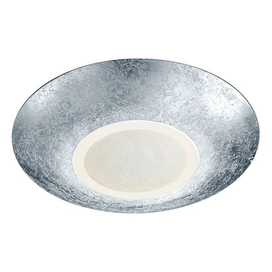 Silverfärgat lackerad LED-taklampa Chiros rund
