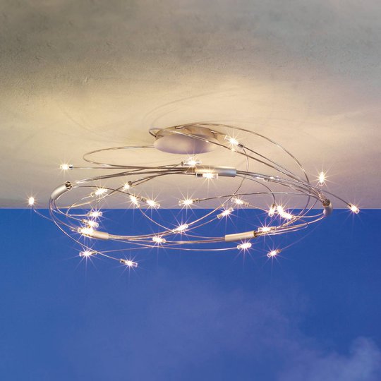 Plafondlampa Spin med 30 ljus